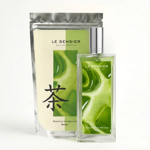 Soufflé de Matcha, da Paris Le Sensier, é uma fragrância da categoria Verde Aromático Cremoso inspirada no Matcha 26, da Le Labo