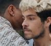 Raul (Paulo Mendes) deve R$ 60 mil para Bagdá (Xamã) na novela Três Graças