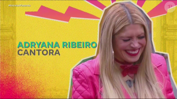 Adryana Ribeiro - cantora: Adryana Ribeiro se tornou conhecida nacionalmente como vocalista do grupo Adryana e a Rapaziada, responsável por sucessos como “Só Faltava Você”, “Tudo Passa” e “Fim de Noite”. A cantora também já encarou reality: participou do Power Couple Brasil 6, ao lado de Albert Bressan, chegando à final