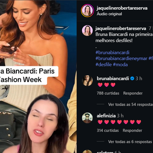 Influenciadora Jaqueline Roberta destaca contraste entre burburinho no Brasil e agenda fashion de Bruna Biancardi em Paris