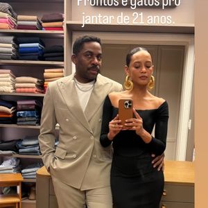 Taís Araújo contou que foi pega de surpresa por Lázaro Ramos com a comemoração