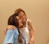 Lauana Prado esteve acompanhada da esposa, Tati Dias, durante todo o parto, feito de cesariana