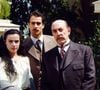 Giuliana (Ana Paula Arósio), Francesco (Raul Cortez) e Marco Antônio (Marcello Antony): a famílai Magliano na novela 'Terra Nostra'