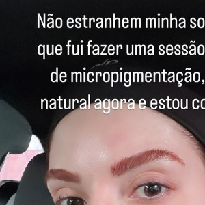 Gkay também retirou a micropigmentação das sobrancelhas, que era alvo de críticas