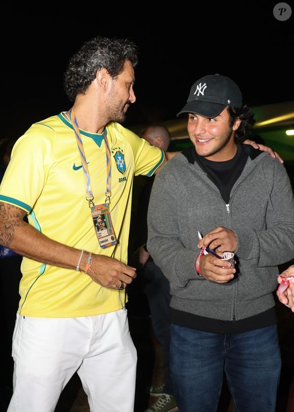 Tiago Maia, apontado como affair de Ivete Sangalo, é flagrado em momento próximo com Marcelo Sangalo durante evento em São Paulo