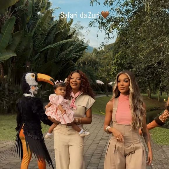 Filha de Ludmilla e Brunna Gonçalves, Zuri ganhou uma festa com o tema Safari