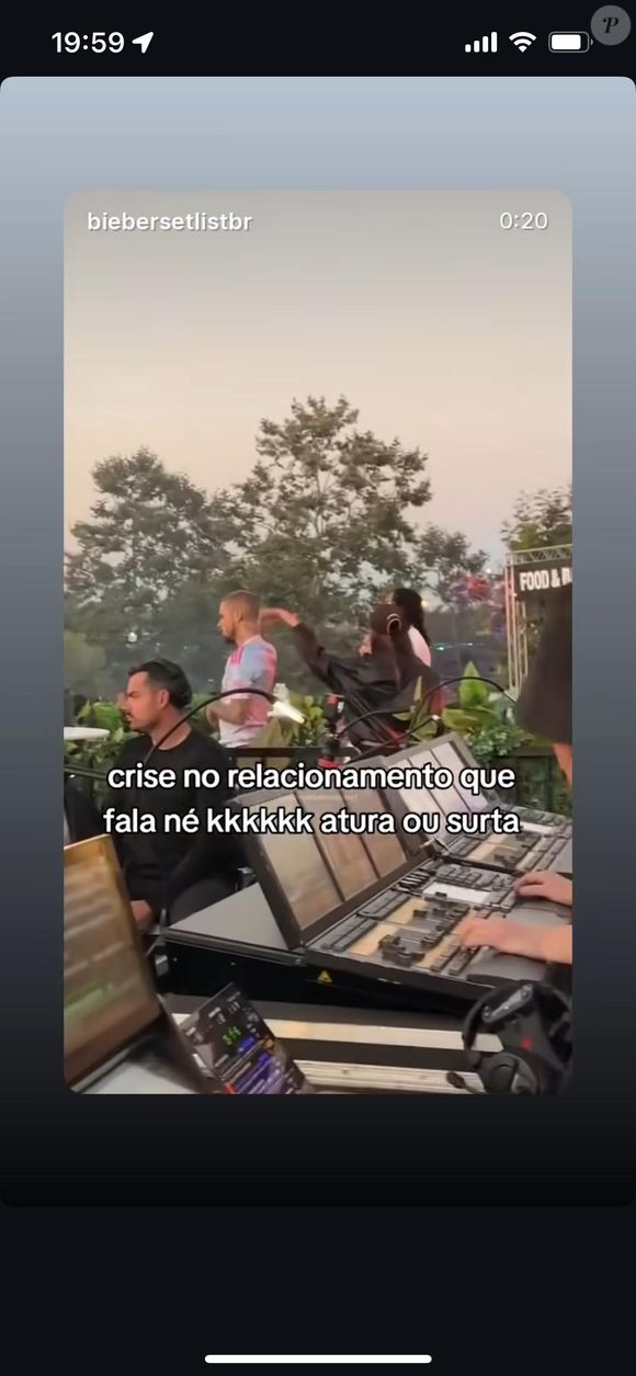 Justin Bieber ironizou rumores de crise em seu casamento com Hailey nesta terça-feira (1º)