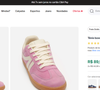 Até o fechamento desta matéria, o modelo Tênis Bossa com recortes bicolor ACE rosa está disponível no site da C&A por R$ 89,90