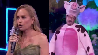 ‘Apavorada’, ‘fazendo a sonsa’: reação de Angélica chama atenção após piada de Fábio Porchat sobre passado político de Luciano Huck