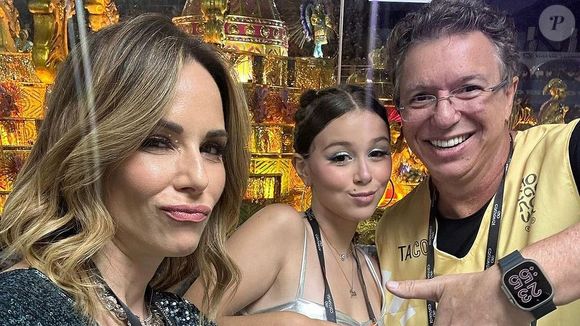 Boninho e Ana Furtado com a filha Isabella