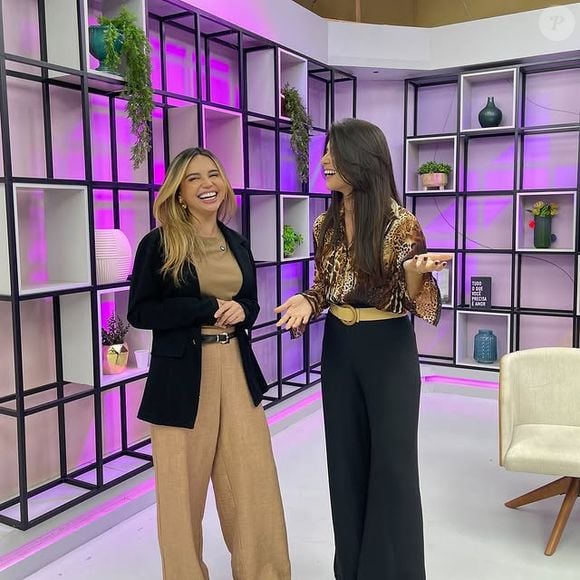 Namorada de Dudu Camargo, Suyane Pessoa elege alfaiataria para apresentar programa na TV