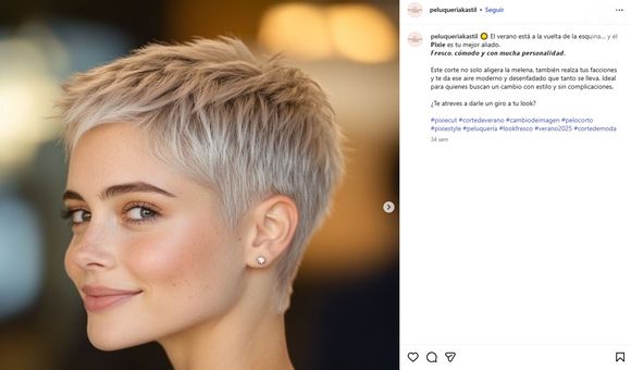 O corte pixie é versátil e pode ser adaptado a diferentes formatos de rosto