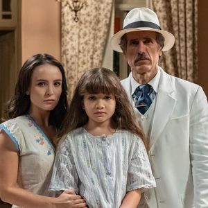 Larissa Manoela com Eriberto Leão durante gravação de 'Êta Mundo Melhor', na Globo, em 2015