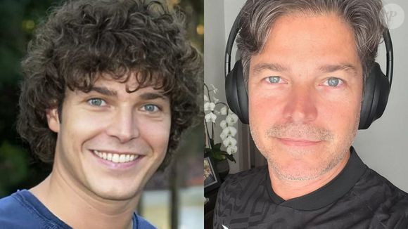 Antes e depois de Erik Marmo: já foi considerado galã da Globo, e hoje, aos 48 anos, o ator mora nos Estados Unidos.