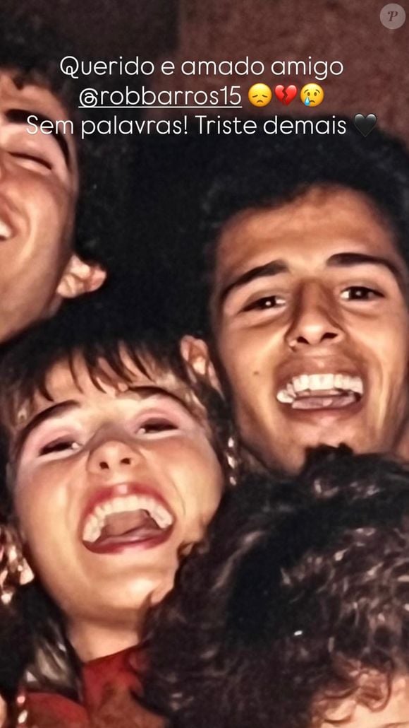 Andrea Sorvetão também homenageou Robson Barros