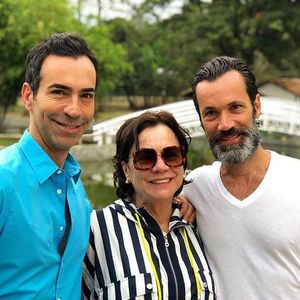 Edna, mãe de César Tralli, morreu em um acidente de avião