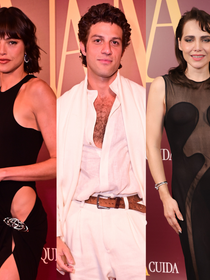 ‘Quem Ama Cuida’: peitoral à mostra de Chay Suede, transparência de Letícia Colin e fenda de Agatha Moreira roubam a cena em evento; veja +35 looks