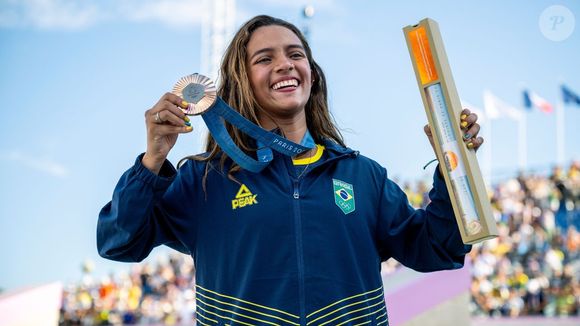 Rayssa Leal conseguiu medalha de bronze no skate durante as Olimpíadas de Paris