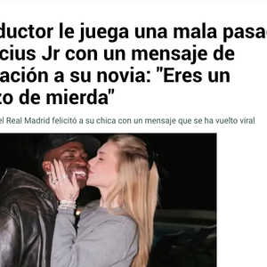 A publicação, porém, virou manchete em um famoso jornal espanhol, que expôs uma "peça pregada" em Vini Jr. pelo tradutor do Instagram