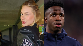 Poucos sabem, mas a frase curta de só 8 palavras da jaqueta usada por Virgínia em jogo do Real Madrid já rendeu dor de cabeça para Vini Jr.