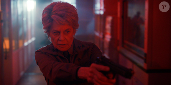 'Linda Hamilton se deu conta da ironia: uma lenda dos filmes de ação dos anos 80 cogitando entrar em mais uma franquia icônica da mesma década.