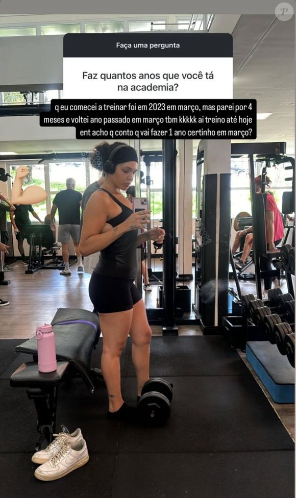 Aysha deixou claro que seu foco está na academia.