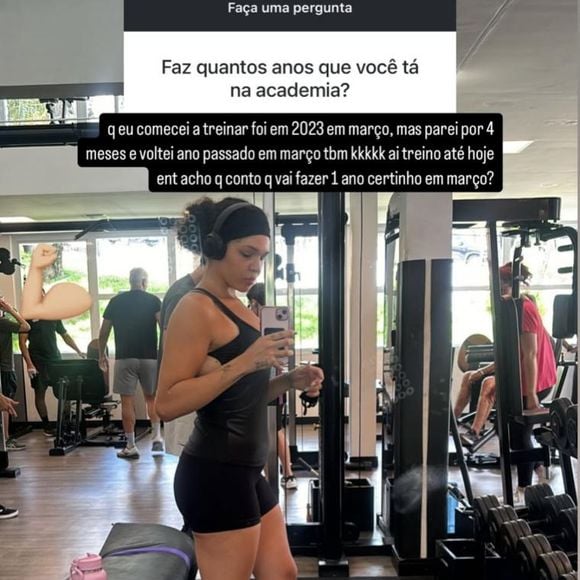 Aysha deixou claro que seu foco está na academia.