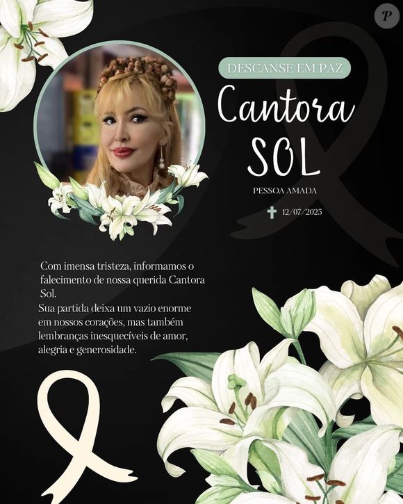 Morte de Sol foi divulgada em suas redes sociais com mais de 40 mil seguidores