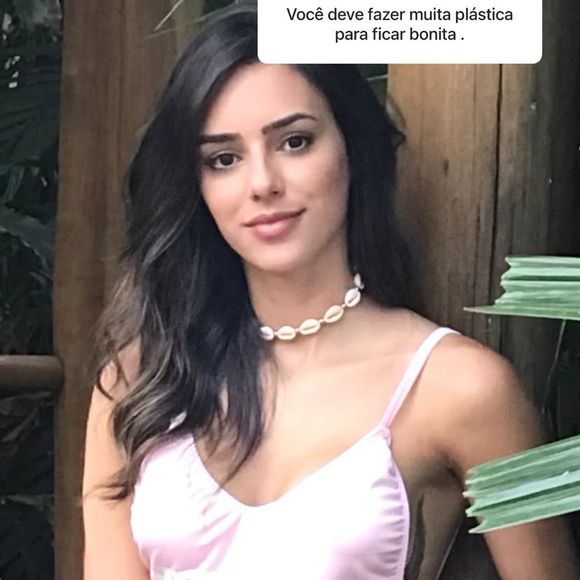 Bruna Biancardi resgatou foto de antes da rinoplastia para responder provocação de seguidor