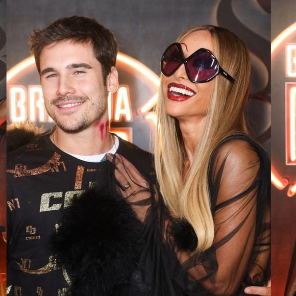 Vampira sexy! Sabrina Sato usa biquíni PP de cintura baixa e até dá 'mordida' no marido, Nicolas Prattes, antes de desfilar na Vila Isabel