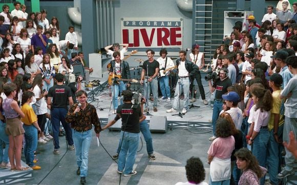 Serginho Groisman em foto dos primeiros anos do 'Programa Livre'