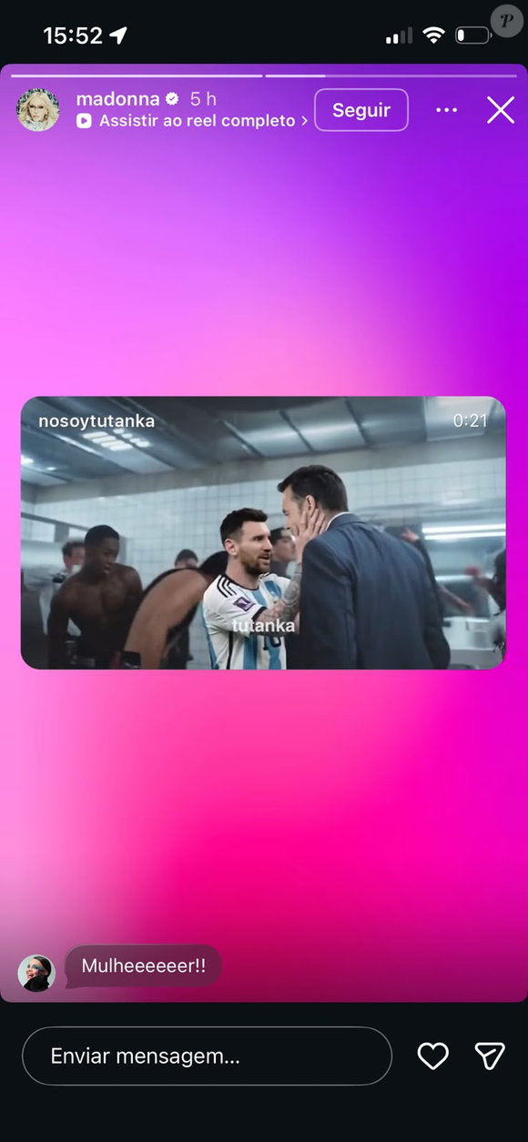 Madonna compartilhou um vídeo de IA que mostra Messi dançando ao som de 'Danceteria', faixa do novo álbum 'Confessions II'
