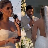 Ostentação, alfinetadas nos votos e troca de vestidos: TODOS os detalhes do segundo casamento de Hulk e Camila Ângelo