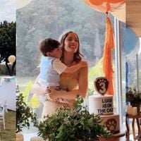 Festa rústica na fazenda com bolo simples de 2 andares e personagens da Patrulha Canina: Fabiana Justus comemora 3 anos do filho Luigi com festinha intimista e encanta a web. Veja fotos!