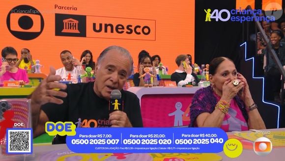 Susana Vieira causa climão ao vivo no 'Criança Esperança 2025' com piadas polêmicas e é criticada nas redes sociais