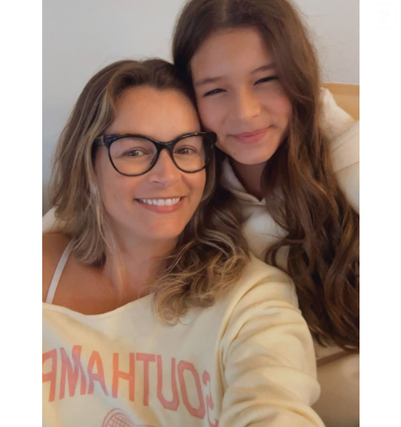 Bianca Castanho com a filha Cecília