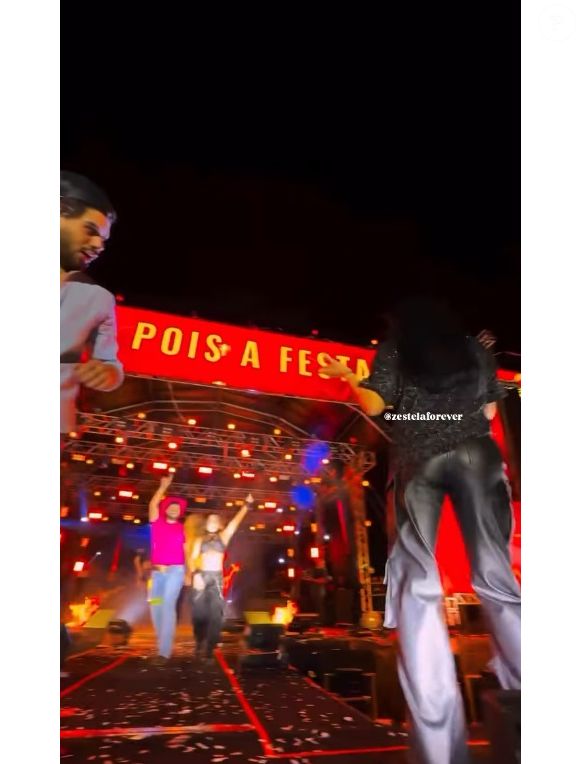 Dança sexy de Ana Castela empolgou Zé Felipe em show