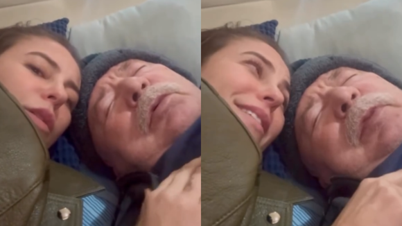 Paolla Oliveira exibe momento emocionante com o pai, que enfrenta momento delicado de saúde