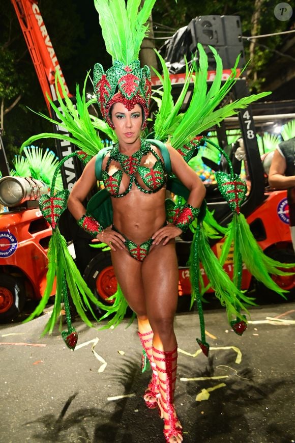 Mulher Melão ousou em uma fantasia mínima representando uma planta