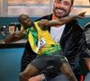Usain Bolt participa de 'Vale Tudo' em ação comercial ao lado de César (Cauã Reymond) e Olavo (Ricardo Teodoro)