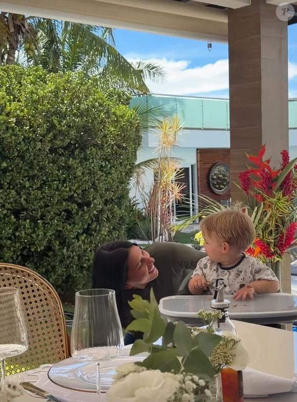 Ana Castela voltou a encantar os filhos de Zé Felipe e Virgínia