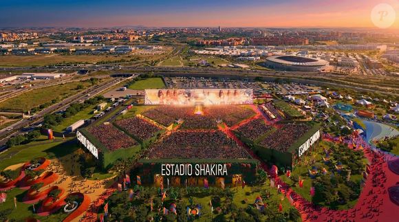 Com estádio para 55 mil espectadores, museu, biblioteca e espaços gastronômicos, a cidade temporária de Shakira foi erguida em apenas um mês para acompanhar seus shows em Madri