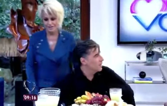 Ana Maria Braga, em 2015, brincou com o personagem de Paulo Betti (Teo Pereira)