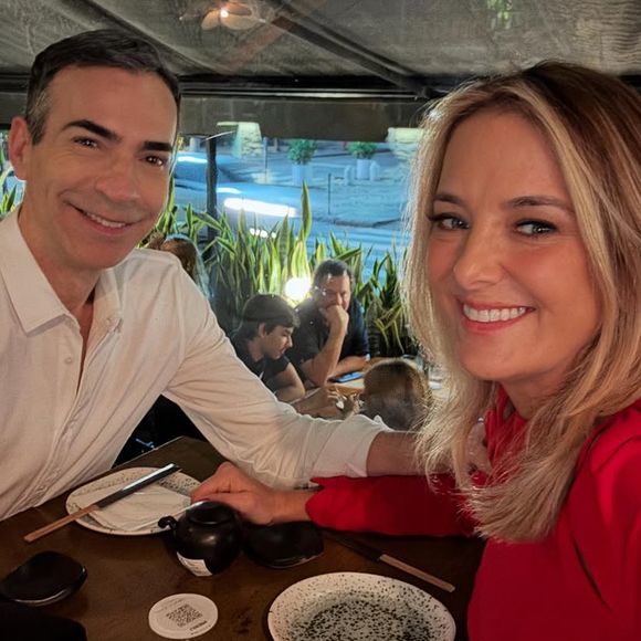 Ticiane Pinheiro ainda apresentava o problema de pele quando começou a se relacionar com César Tralli