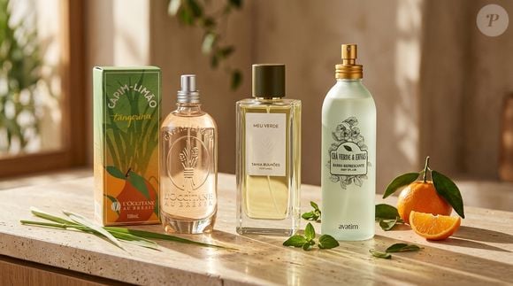 Tangerina, capim-limão, chá verde, bergamota e ervas estão entre as notas que caracterizam os três perfumes nacionais citados como alternativas para mulheres na menopausa que apreciam aromas refrescantes. Da fragrância cítrica da L’Occitane au Brésil à combinação floral e amadeirada de Tania Bulhões e às notas herbais da Avatim, as opções podem trazer conforto olfativo nos dias de calor, sem substituir os cuidados indicados para os fogachos