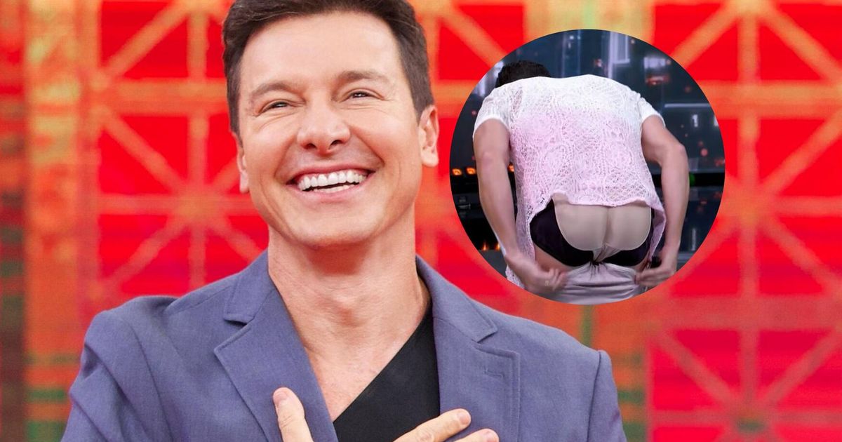 Rodrigo Faro tira a calça na TV e explica ao mostrar cueca diferentona ...