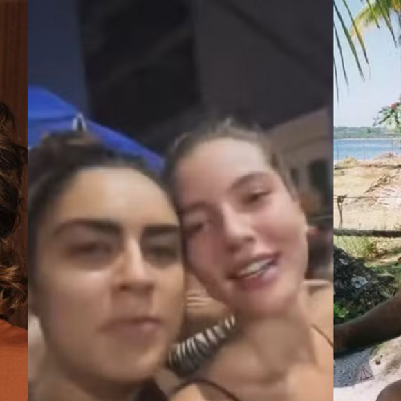 Atriz Alanis Guillen com a namorada Giovanna Reis