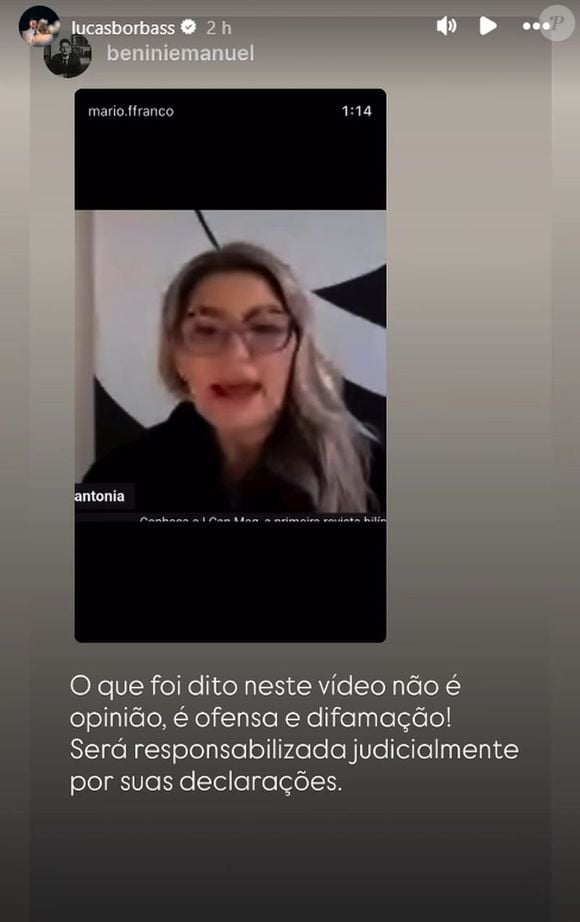 Lucas mostrou Antonia Fontenelle falando de Isabel Veloso em um podcast