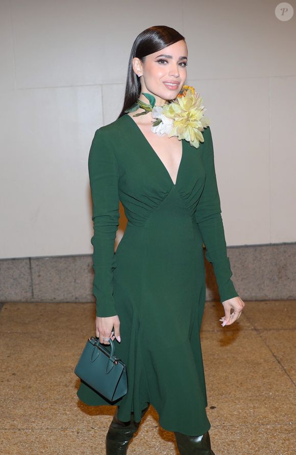 O cuidado com a pele de Sofia Carson também incluiu proteção contra o sol