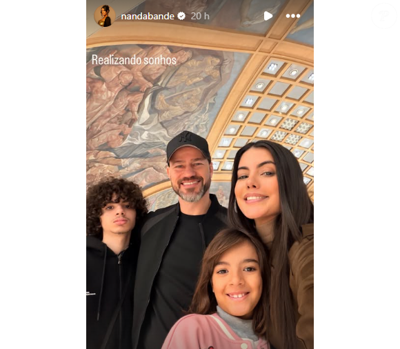 Fernanda Bande até o momento não se pronunciou sobre o caso. A influenciadora está em viagem com o namorado e os filhos, Marcelo, de 14 anos, e Laura, de 7.